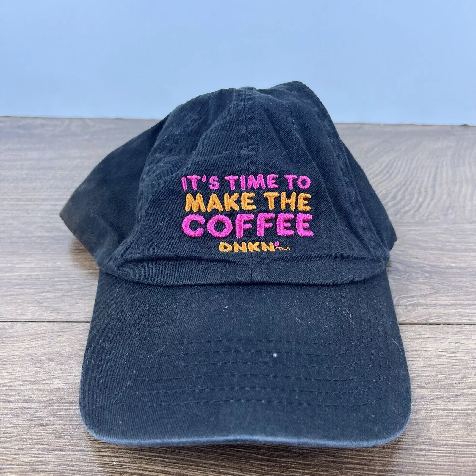Other Hats Other Dunkin' Donuts Hat Time to Make Coffee Black Adjustable Hat