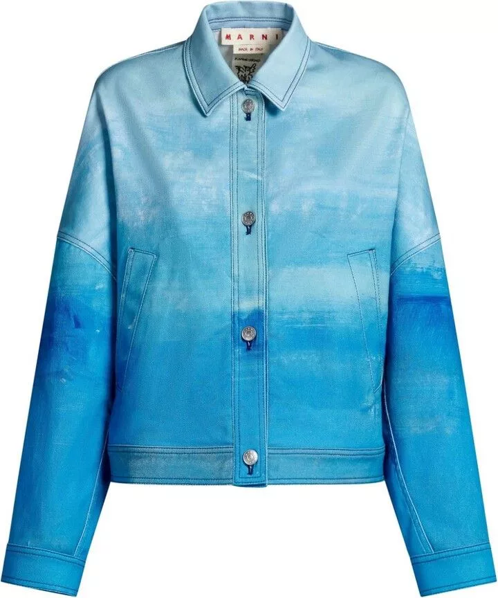 Marni Jackets Marni o1srvl11e0624 Denim Jacket in Blue