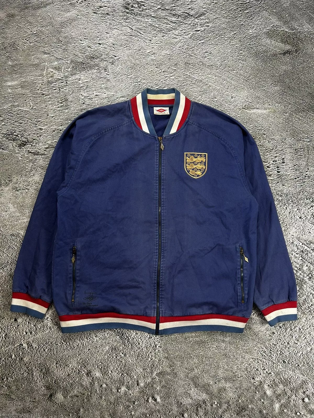Umbro Light Jackets Umbro × Vintage England Umbro bomber jacket navy World Cup 1966 1996 remake Blue