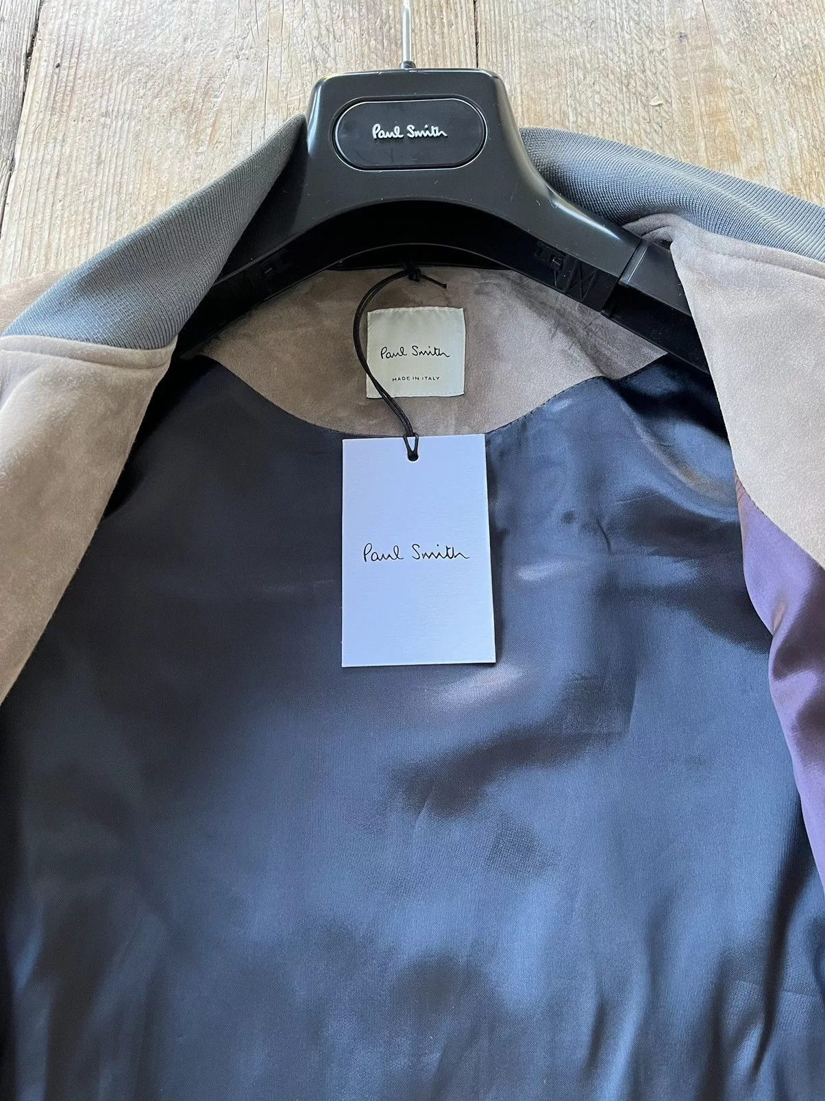 Paul Smith Bombers Paul Smith Taupe Beige Suede Bomber Jacket BNWT Small