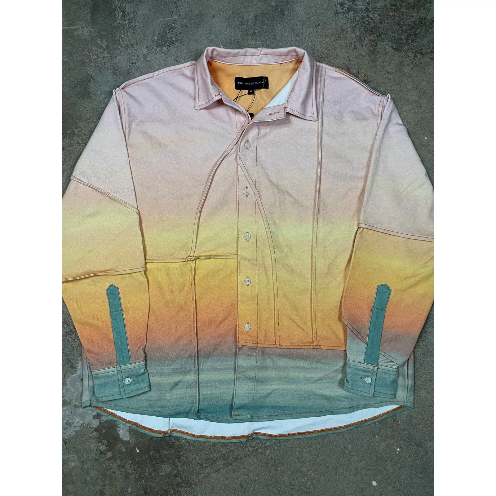 Who Decides War Denim Jackets Who Decides War WDW Button UP Pink XL Used