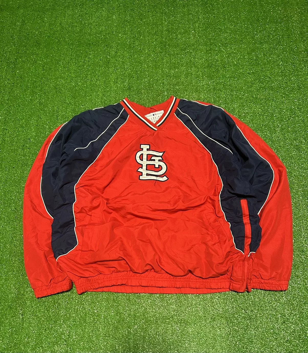 MLB Sweatshirts Hoodies MLB × Vintage Y2K Saint Louis Cardinals windbreaker Red Streetwear