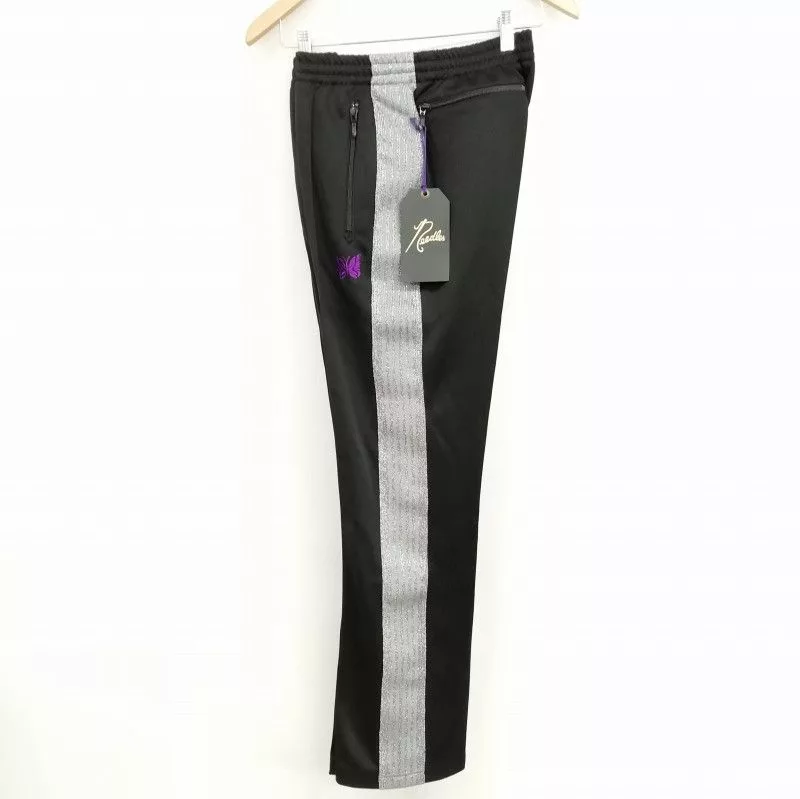 Needles Sweatpants Joggers Needles Sweat Pants Logo Zip Pocket Narrow Track Black