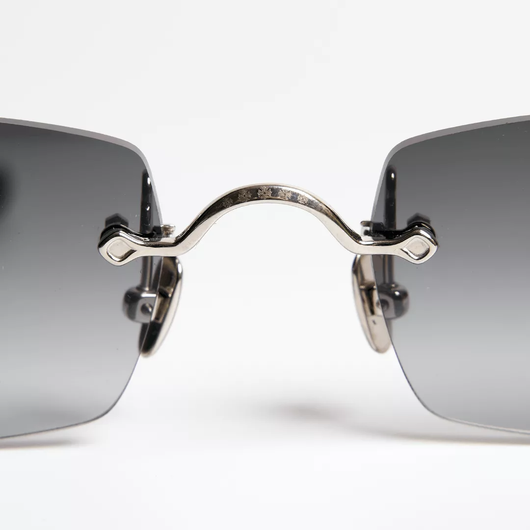 Chrome Hearts Sunglasses CHROME HEARTS PILLS III Sun Shiny Silver-Black Multi