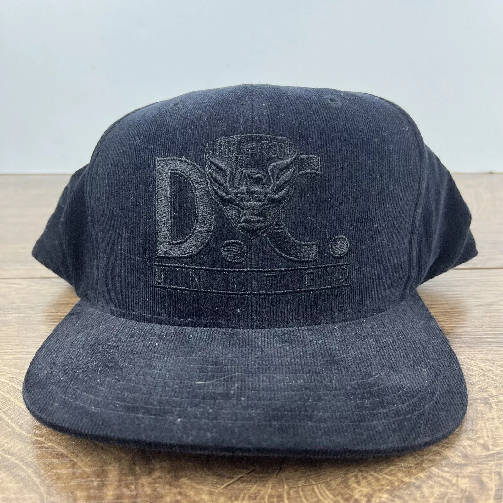 Mitchell & Ness Hats DC United Snapback Hat Mitchell & Ness Black Cap Adjustable