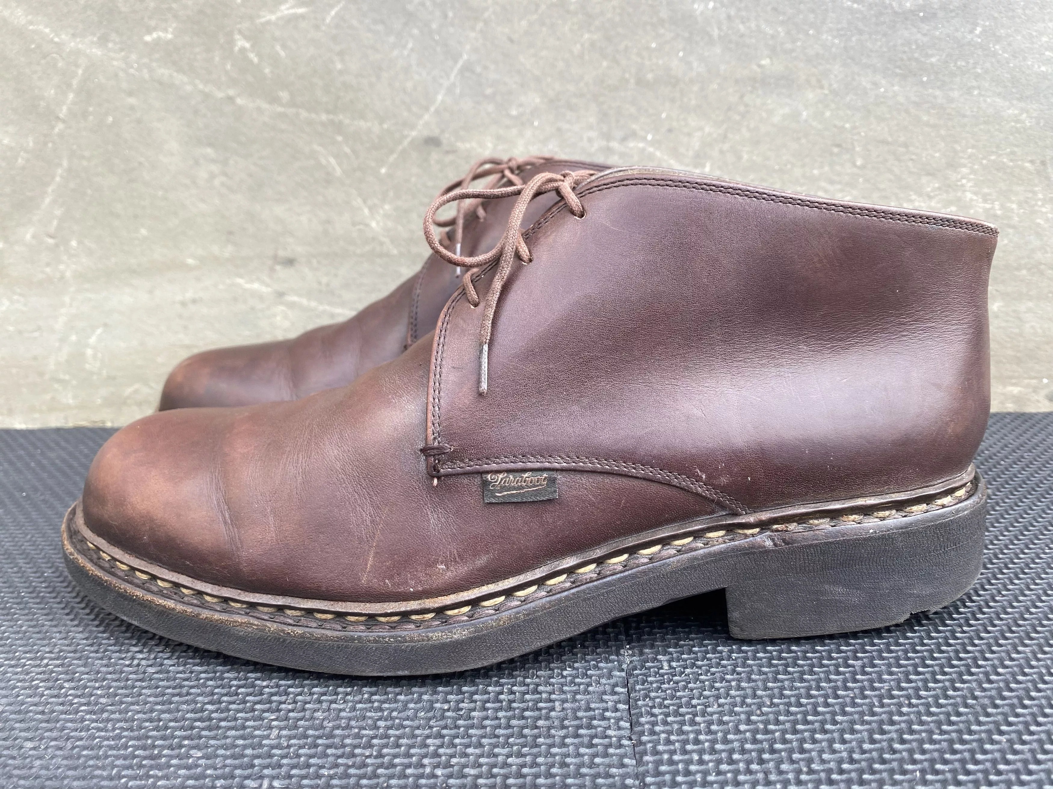 Paraboot Boots Paraboot Ankle Boots Men's Brown Leather Michael Shoes