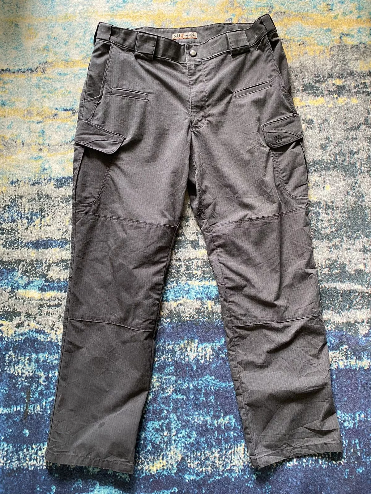 5.11 Casual Pants 5.11 × Carhartt Double Knee 5.11 Tactical Cargos w Waist Adjustable Gray Streetwear