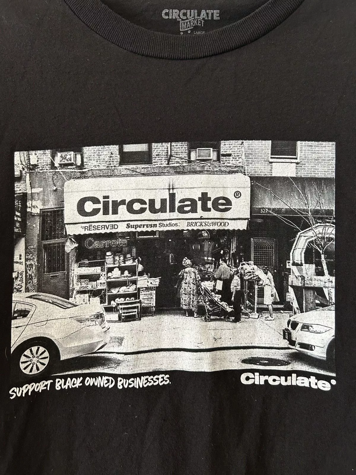 Pacsun Short Sleeve T Shirts Pacsun Circulate Market Graphic Tee Black