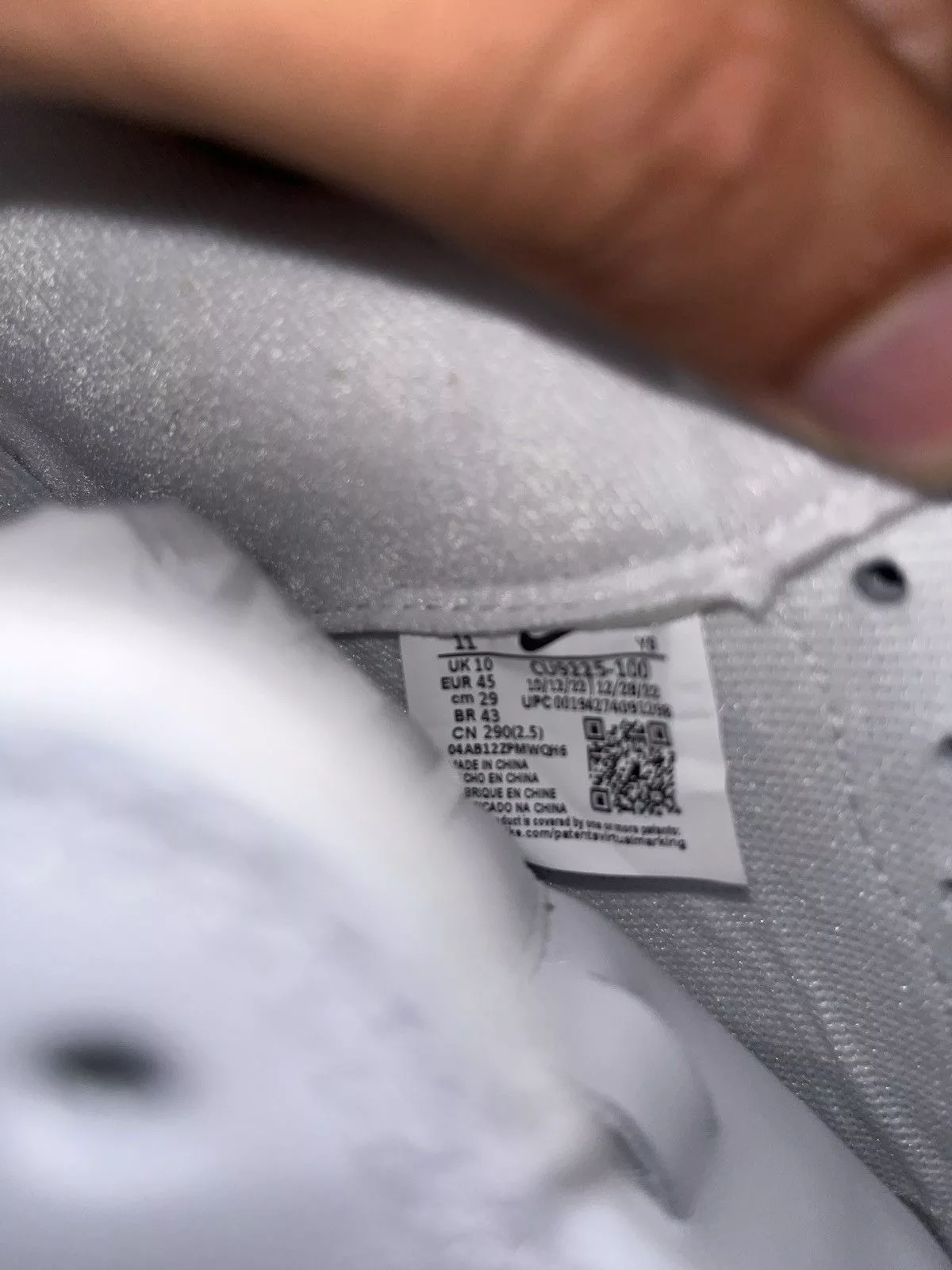 Nike Low Top Sneakers Nike × Supreme Air Force 1 Low Supreme White