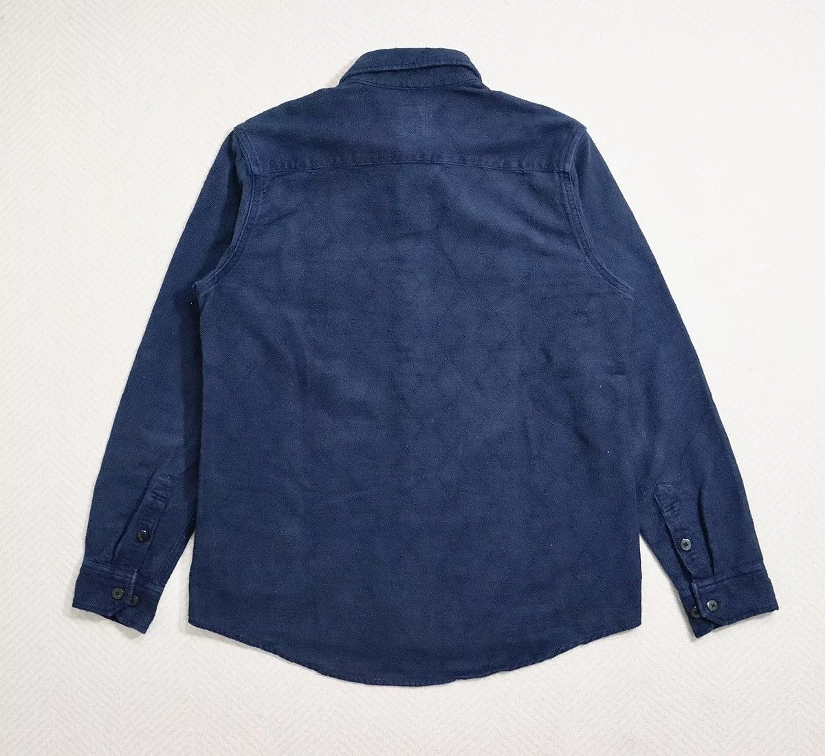 Visvim Shirts Button Ups Visvim ICT Black Elk Flannel Sashiko Blue