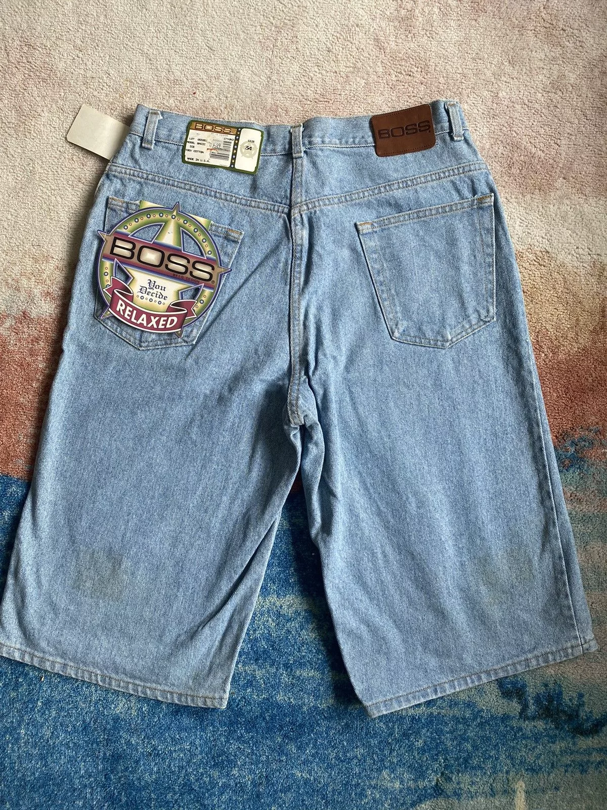 Hugo Boss Denim Hugo Boss × Vintage Rare DEADSTOCK Vintage 90s BOSS Jean Short Blue Streetwear