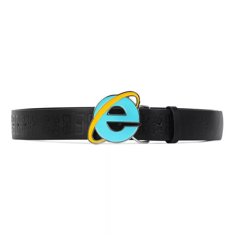 Drought Belts Drought × Microsoft 2023 DROUGHT INTERNET EXPLORER BELT Black Vintage
