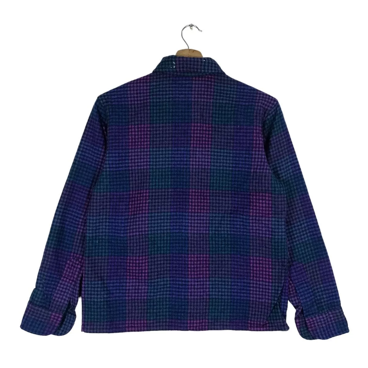 Pendleton Shirts Button Ups Vintage Pendleton Button Up Fleece Shirt Blue