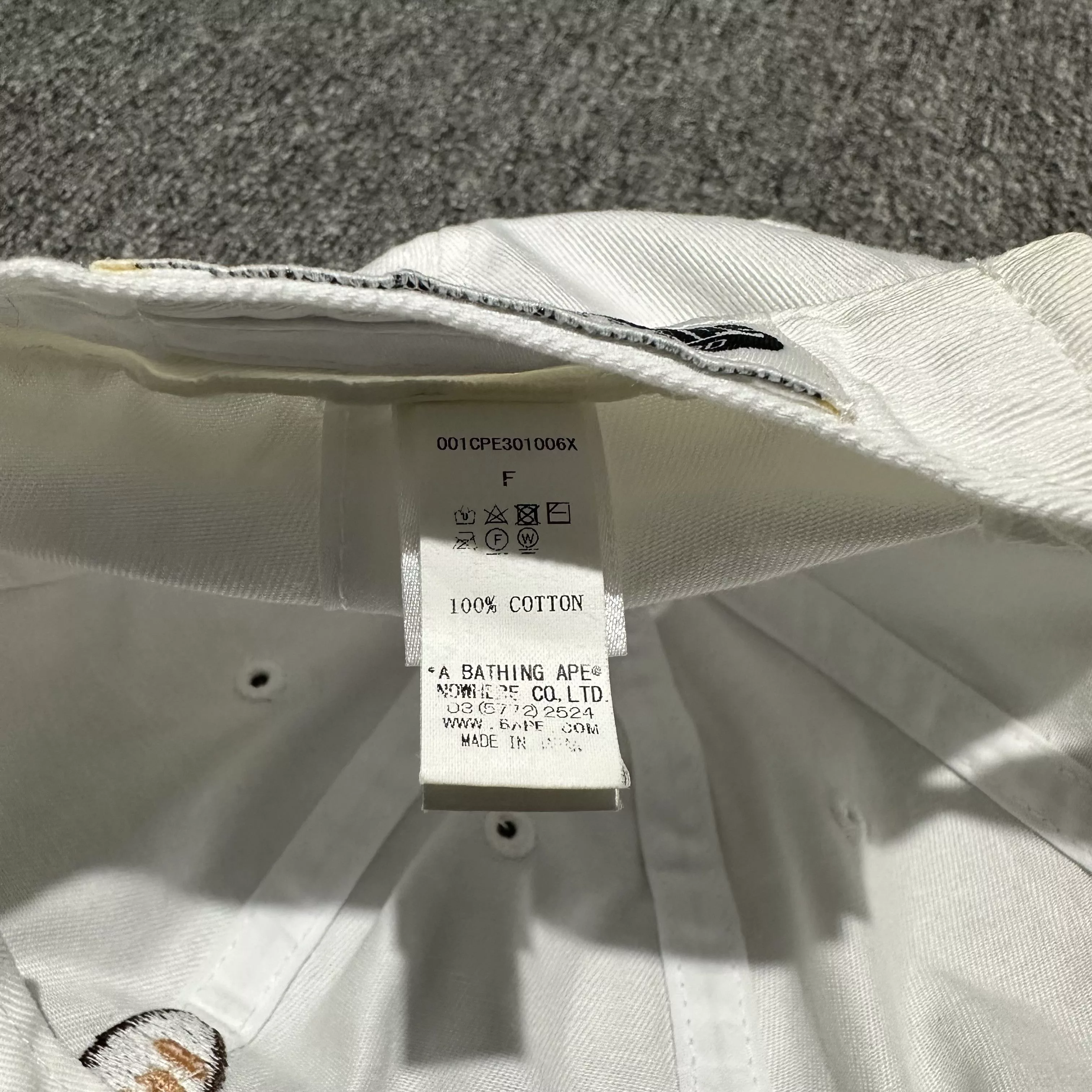 BAPE Hats White