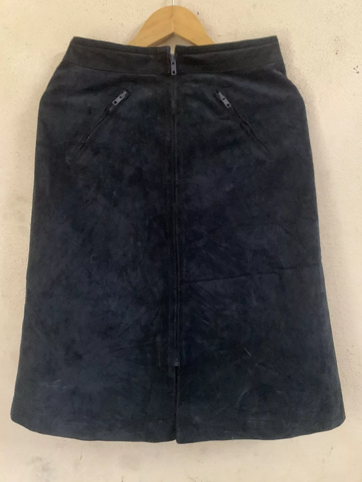 Celine Midi Skirts Vintage celine double lining suede skirt Blue