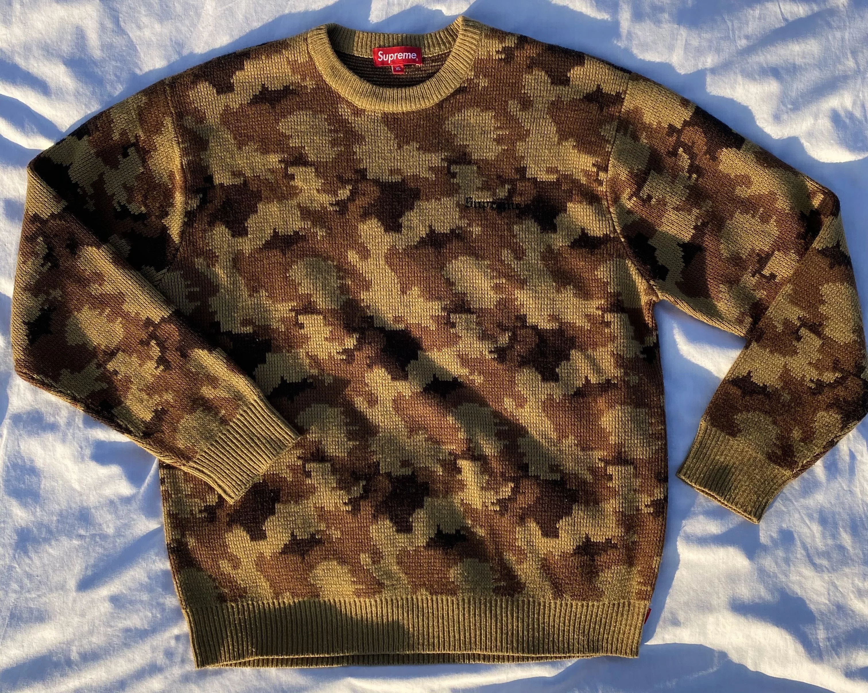 Supreme Sweaters Knitwear =STEAL= Supreme Brown Camo Sweater