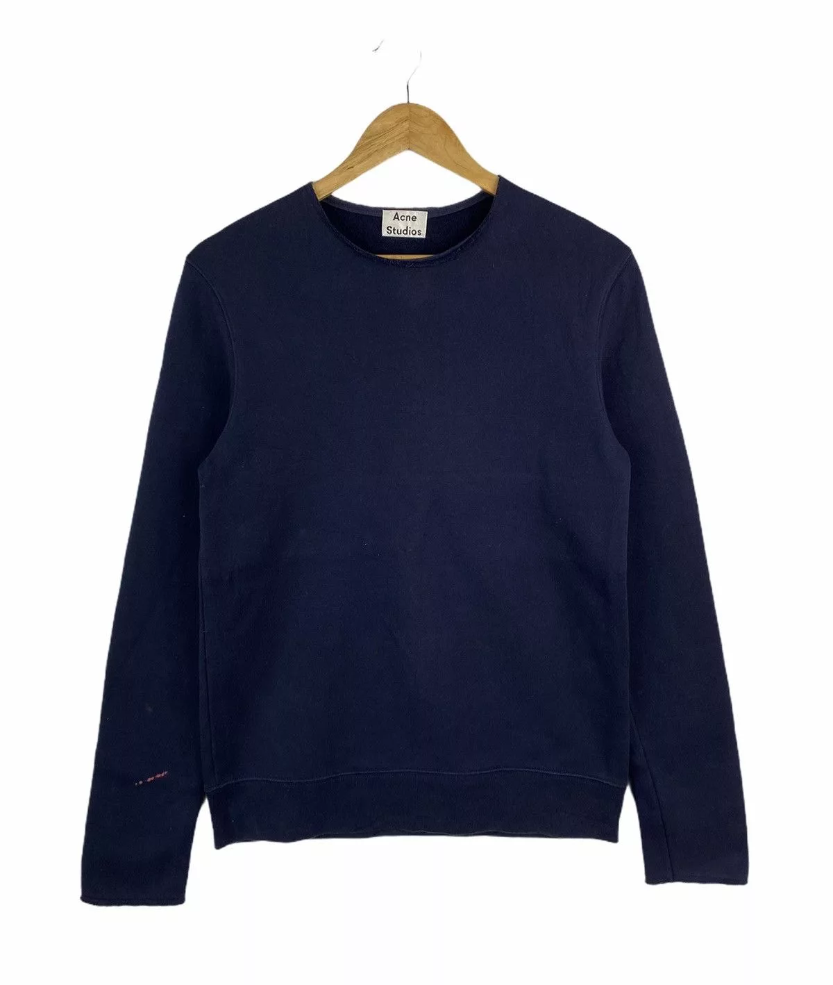 Acne Studios Long Sleeve T Shirts ACNE STUDIOS Fashion Designer Long Sleeve Jumper Pullover Blue
