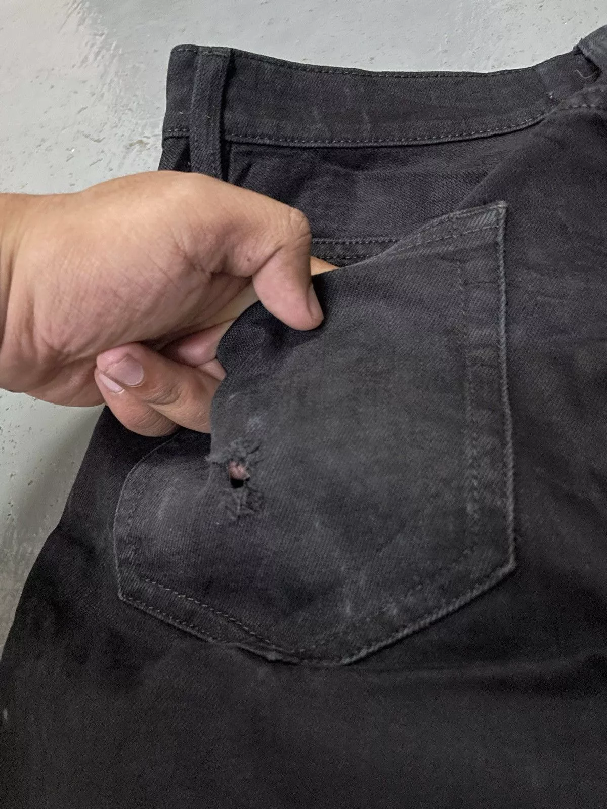 Acne Studios Denim Acne Studios × Designer Acne Studios Town Stay Cash Slim Tapered Black Denim Jeans