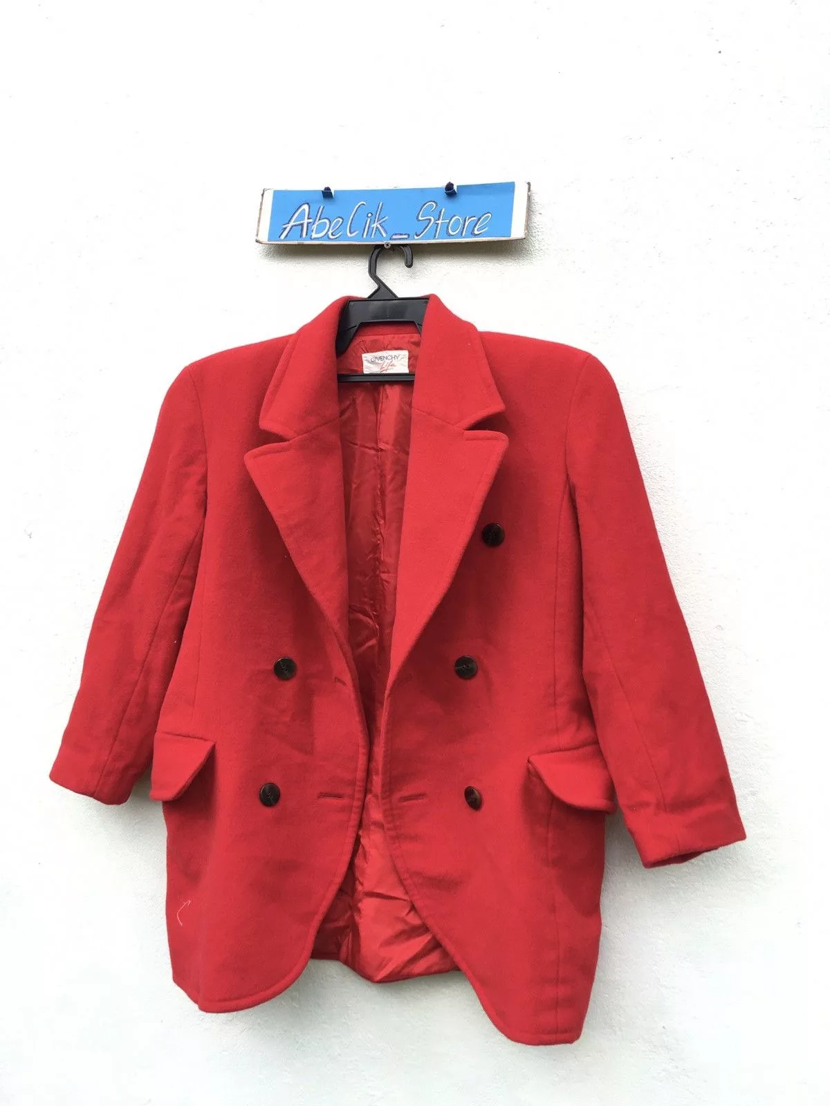 Givenchy Light Jackets Givenchy Life Double Breasted Suede Jacket Red