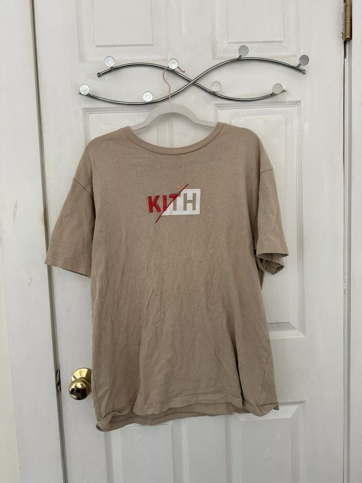 Kith Short Sleeve T Shirts Kith × Vintage Kith Slash Logo Tee Brown