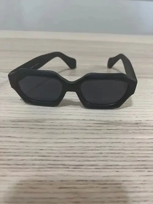 Electric Visual Sunglasses Electric Visual Irregular Vintage Sunglasses Black Streetwear