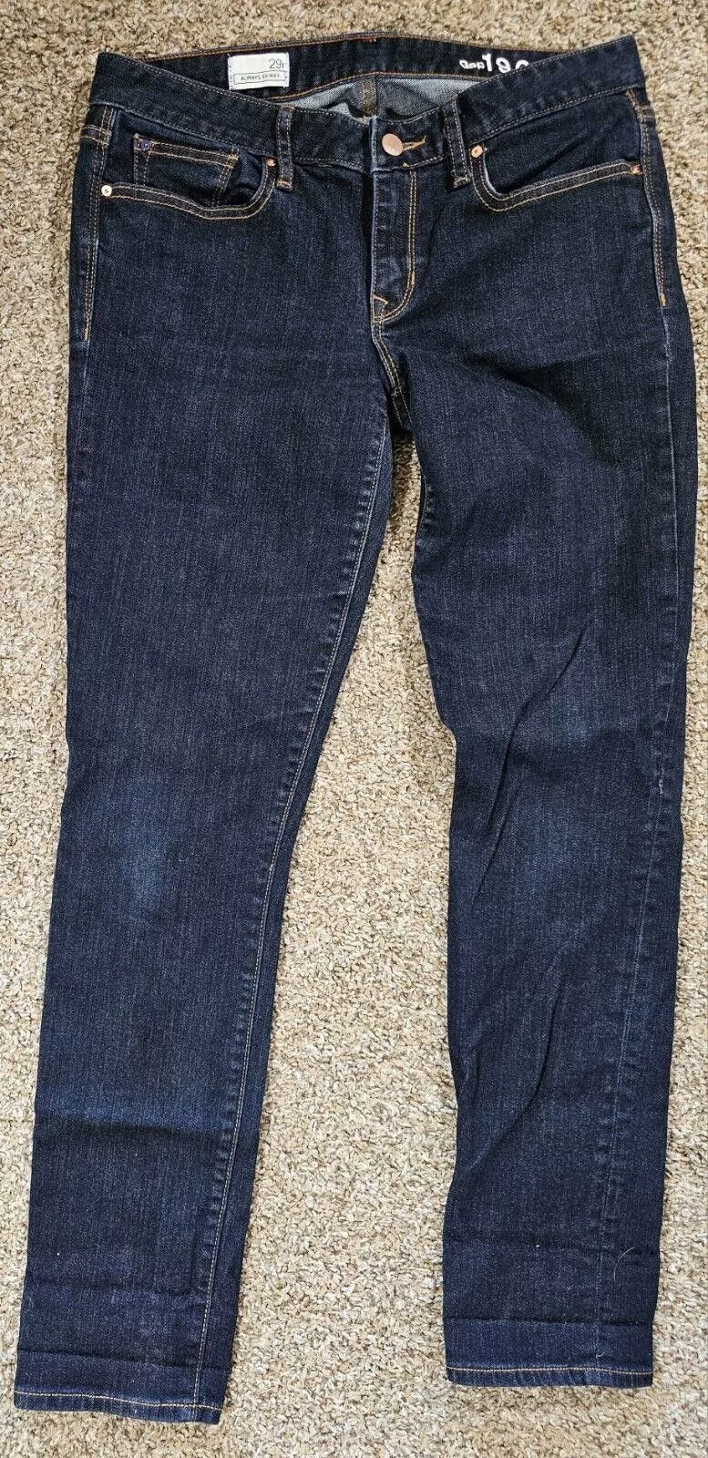 Gap Jeans Gap 1969 Womens 29r Pockets Always Skinny Denim Blue Jeans