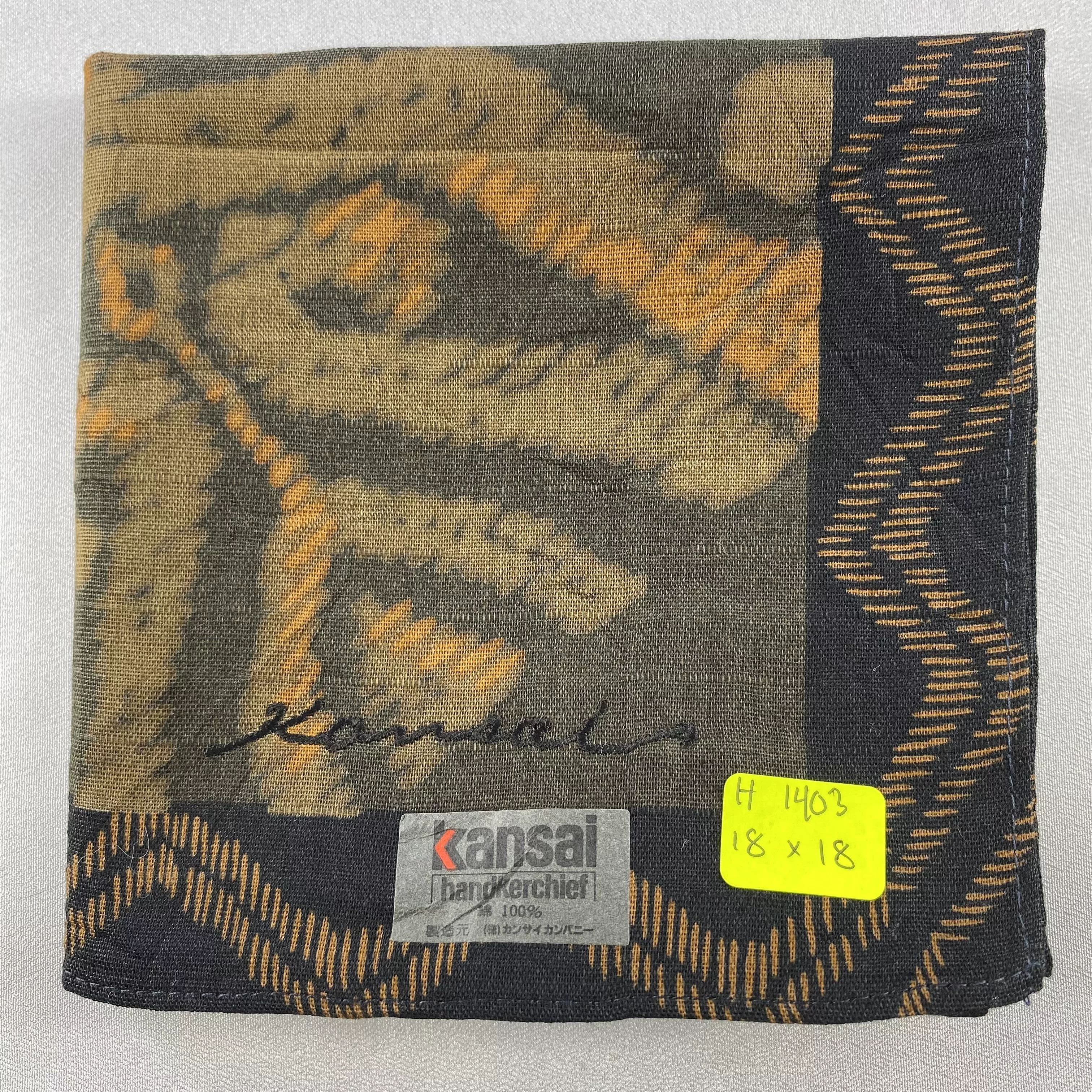 Kansai Yamamoto Ties Pocketsquares Kansai Yamamoto × Vintage NWT Kansai Yamamoto Bandana/ Handkerchief / Neckerchief Multi
