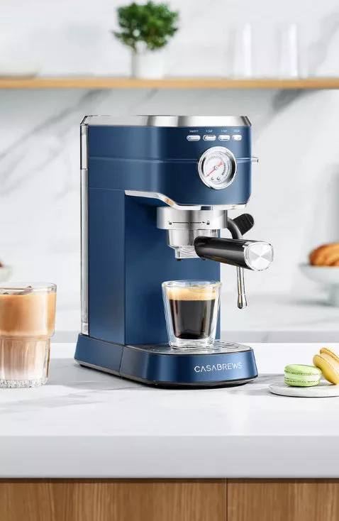 Royal Blue Semi Auto Espresso Machine
