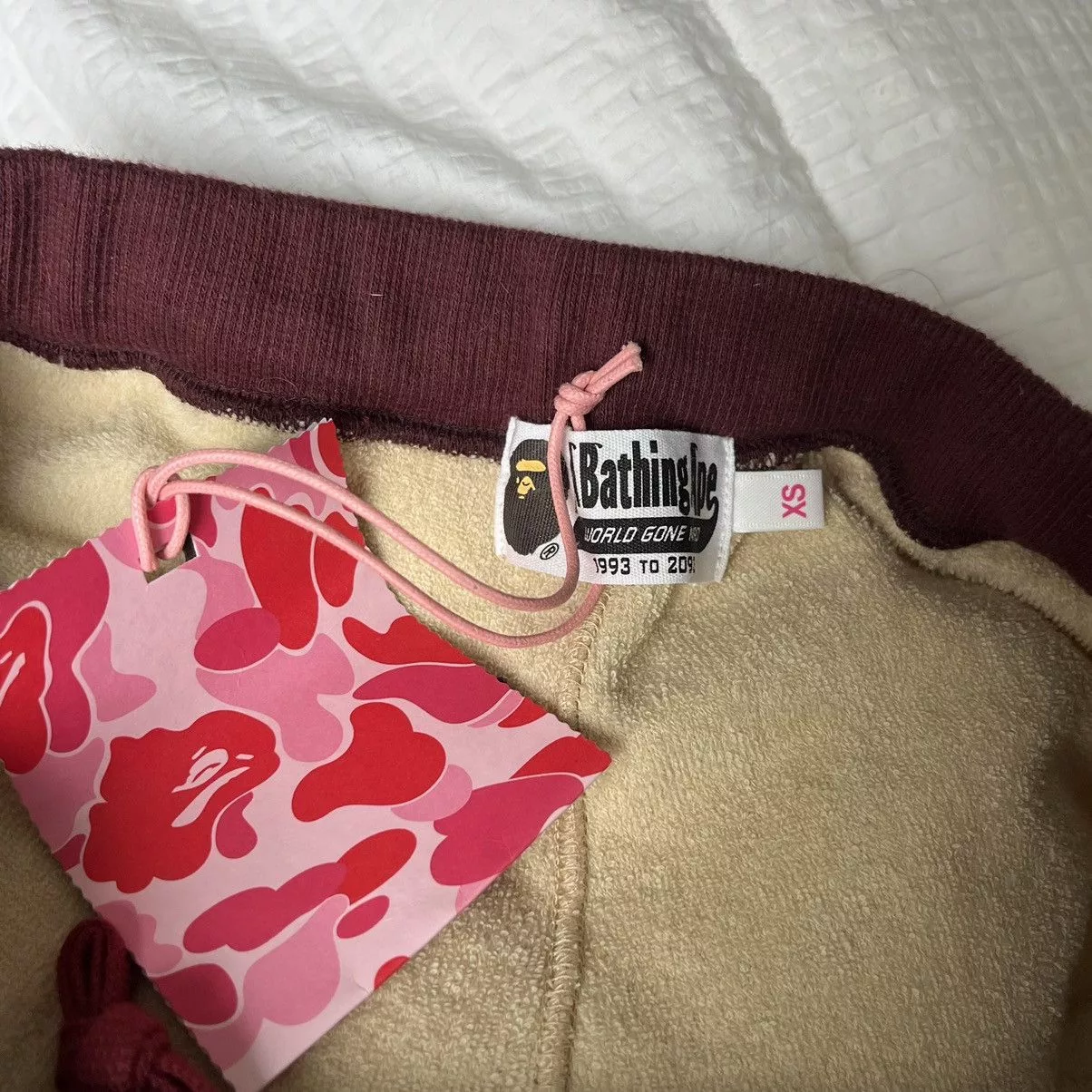 Terry Cloth Bape Shorts Beige