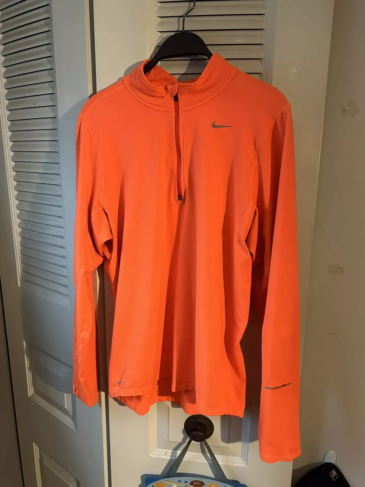 Nike Long Sleeve T Shirts Nike DriFit Orange