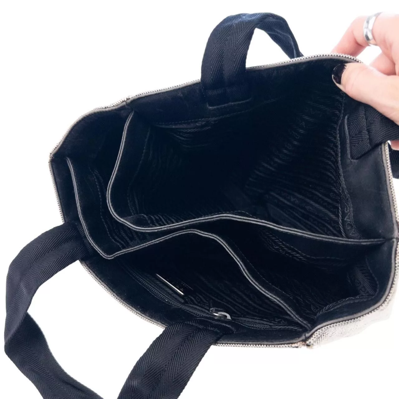 Prada Shoulder Bags Vintage 1999 Prada Shoulder Bag Gray