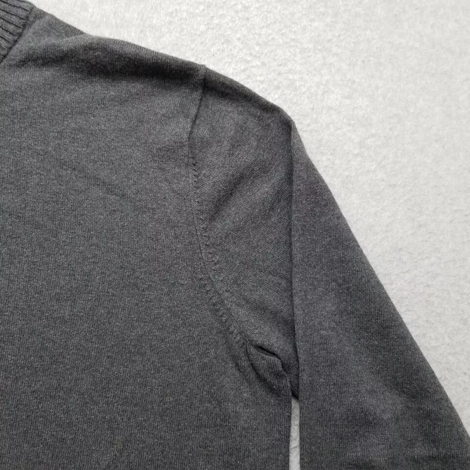 Eddie Bauer Sweaters Knitwear Eddie Bauer Eddie Bower Sweater Men Large Pullover Mock Neck Zip Gray