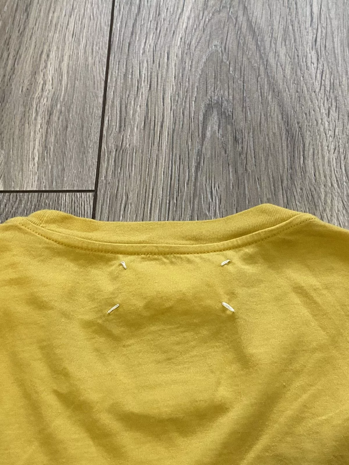 Maison Margiela Short Sleeve T Shirts Maison Margiela Maison Martin Margiela S/S 2007 Flower T Shirt Tee NWT MMM Yellow