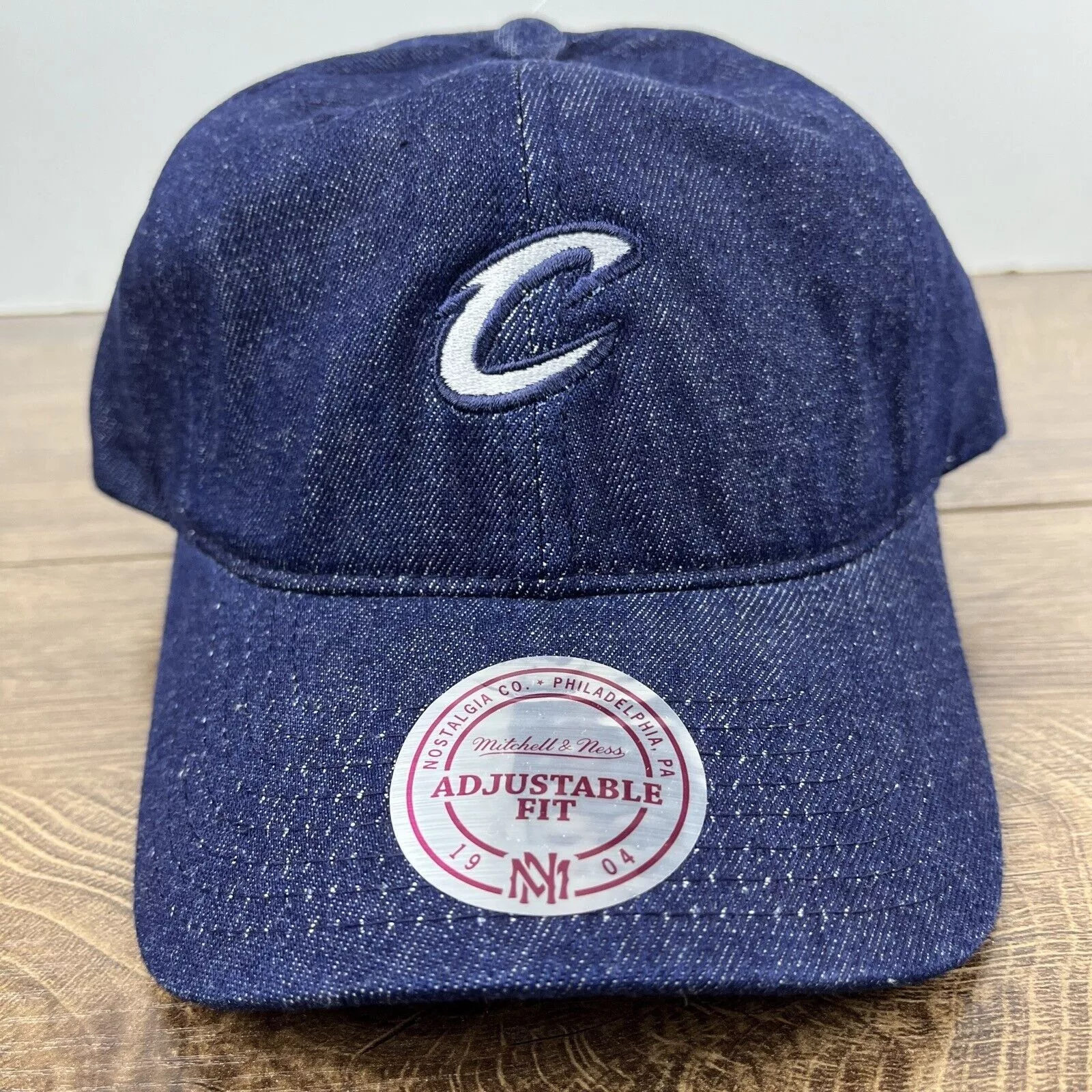 Mitchell & Ness Hats Cleveland Cavaliers Hat NBA Mitchell & Ness Blue Hat Adjusta