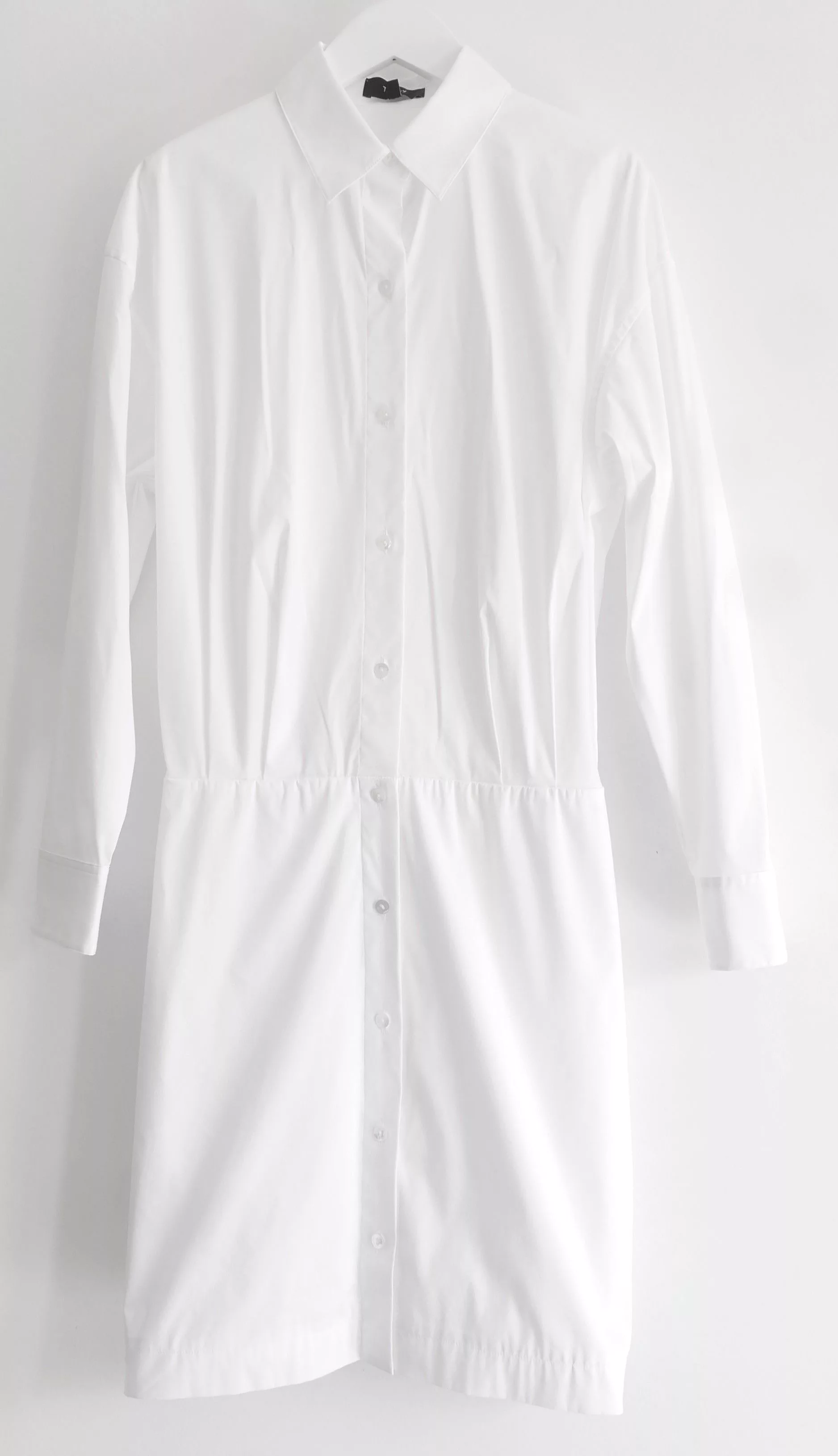 Theory Midi Dresses Theory Fitted Shirt Dress White