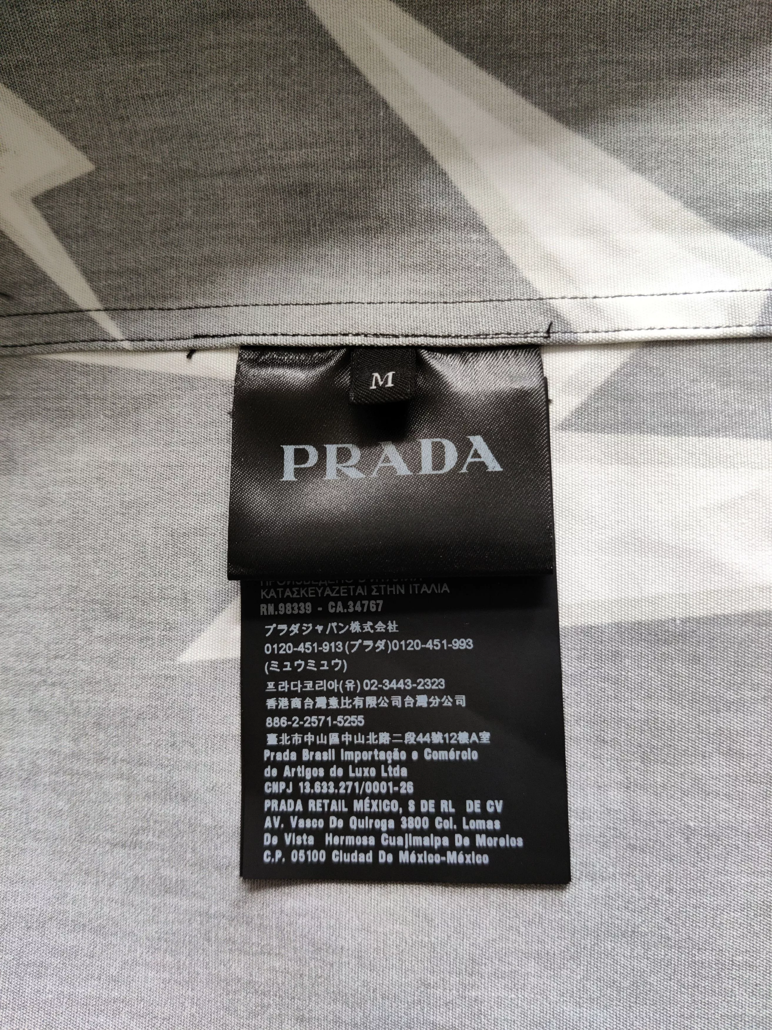Prada Shirts Button Ups Prada Double Match Bolt Flower Shirt Black