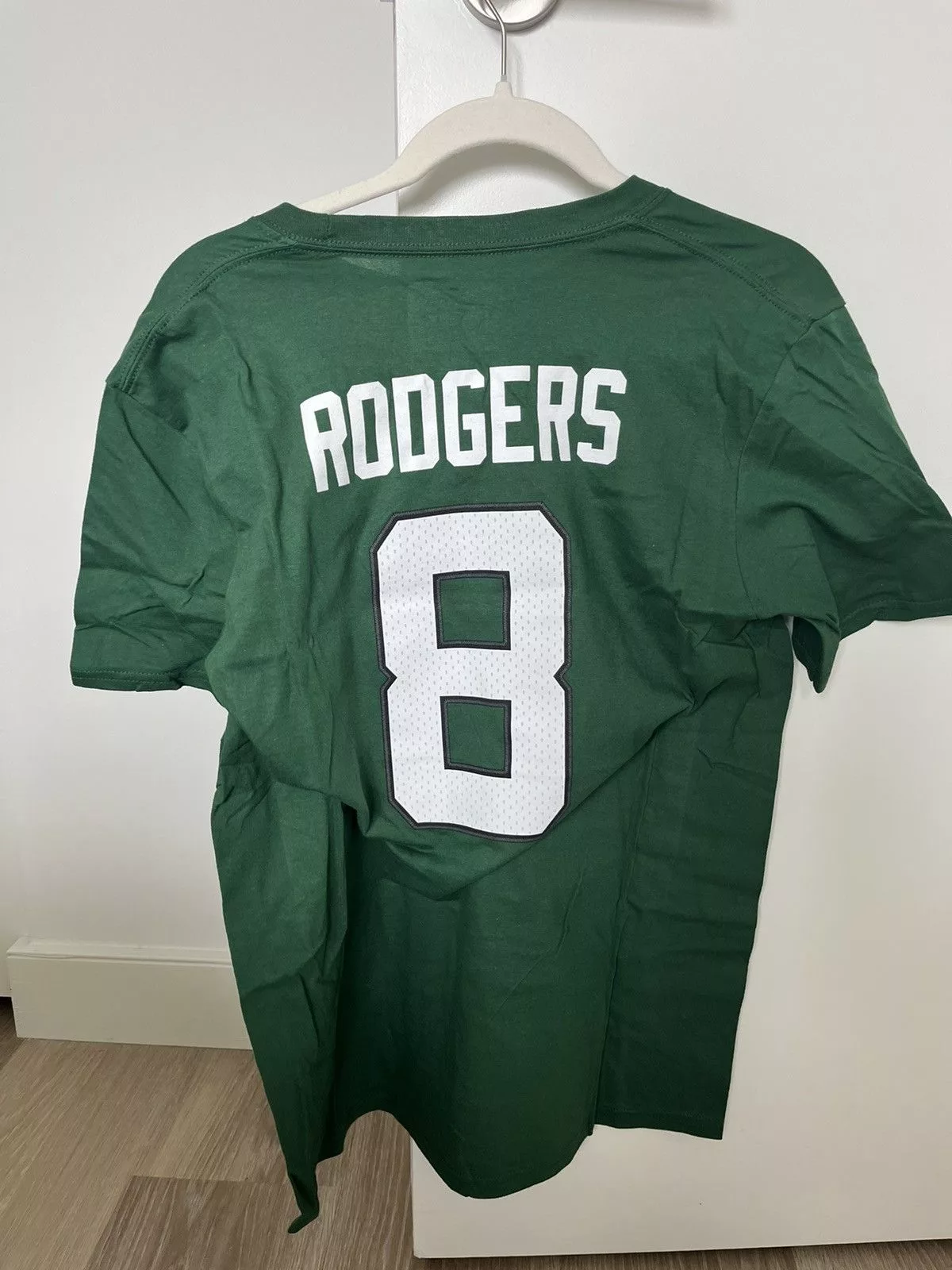 NFL Jerseys NFL Aaron Rodgers 8 New York Jets t-shirt jersey Green