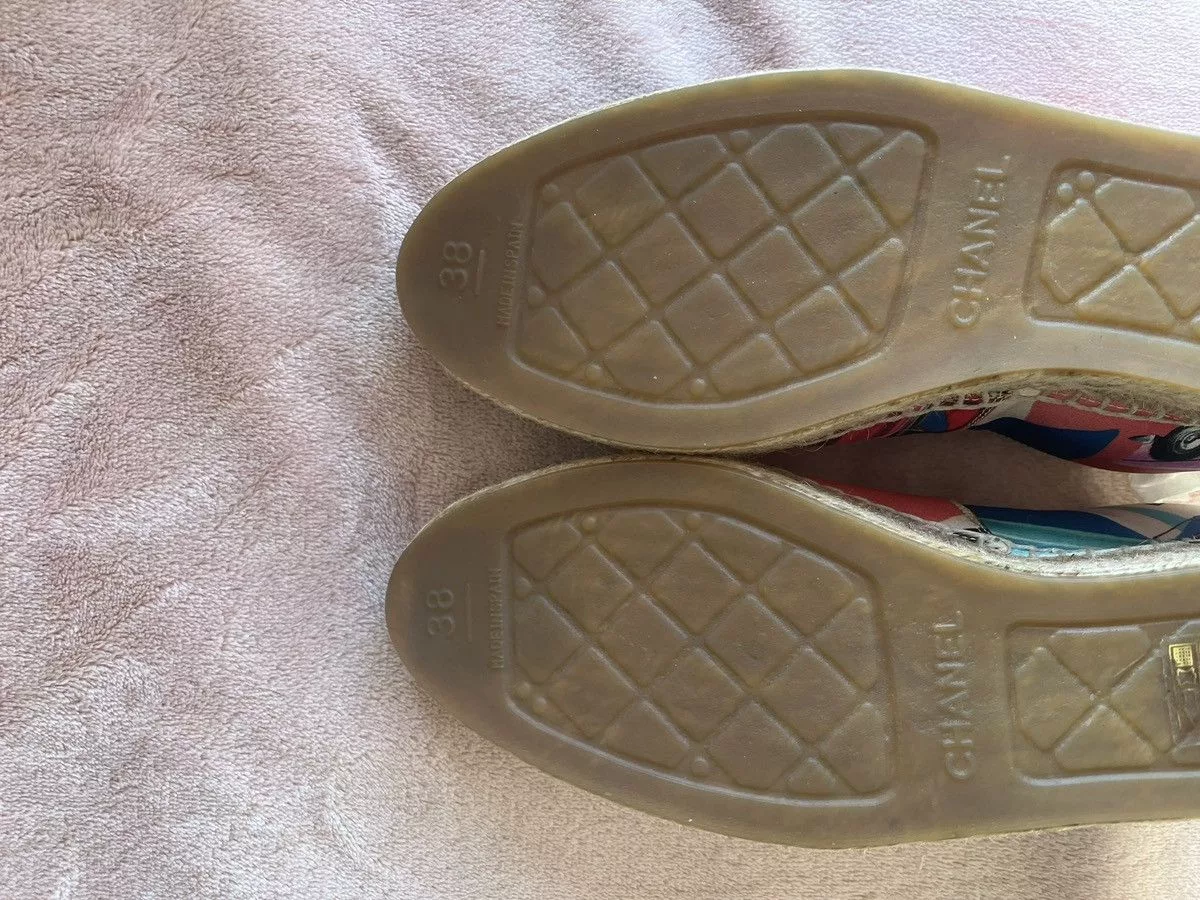 Chanel Slip Ons Chanel 4 of 4 Pink & Multi CC Espadrill