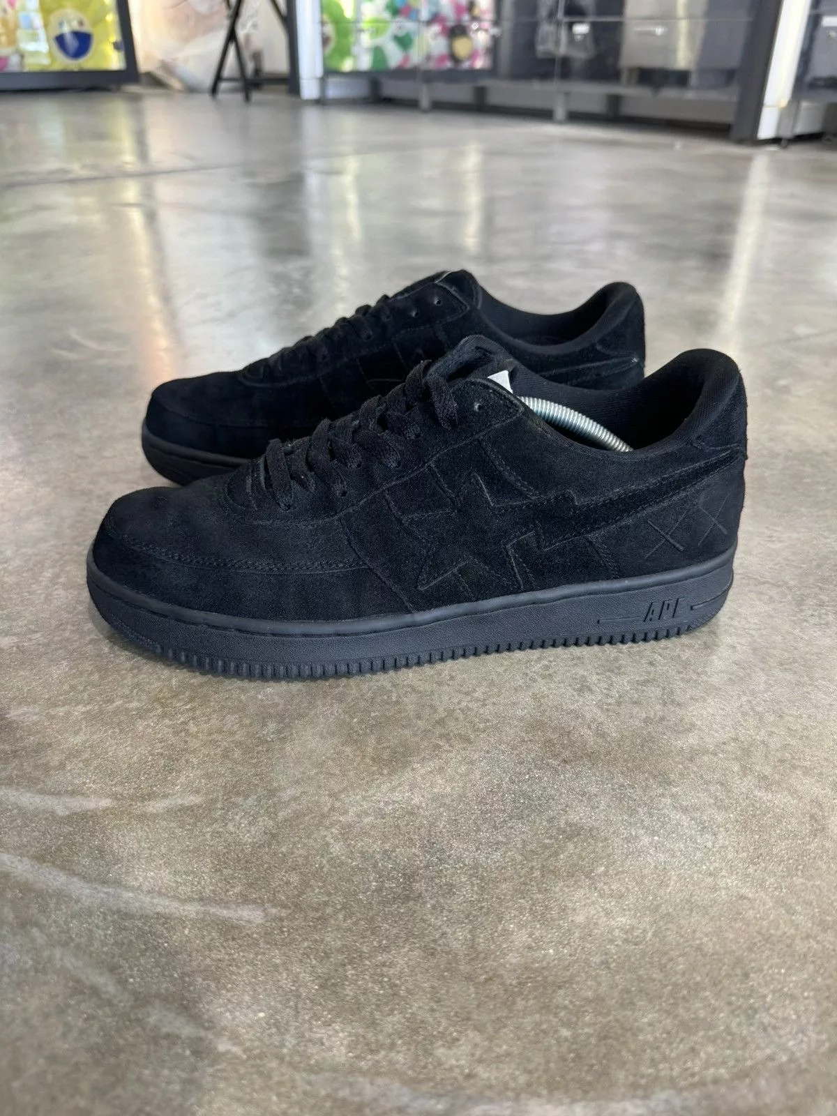 Bape Low Top Sneakers Bape x Kaws Bapesta Black