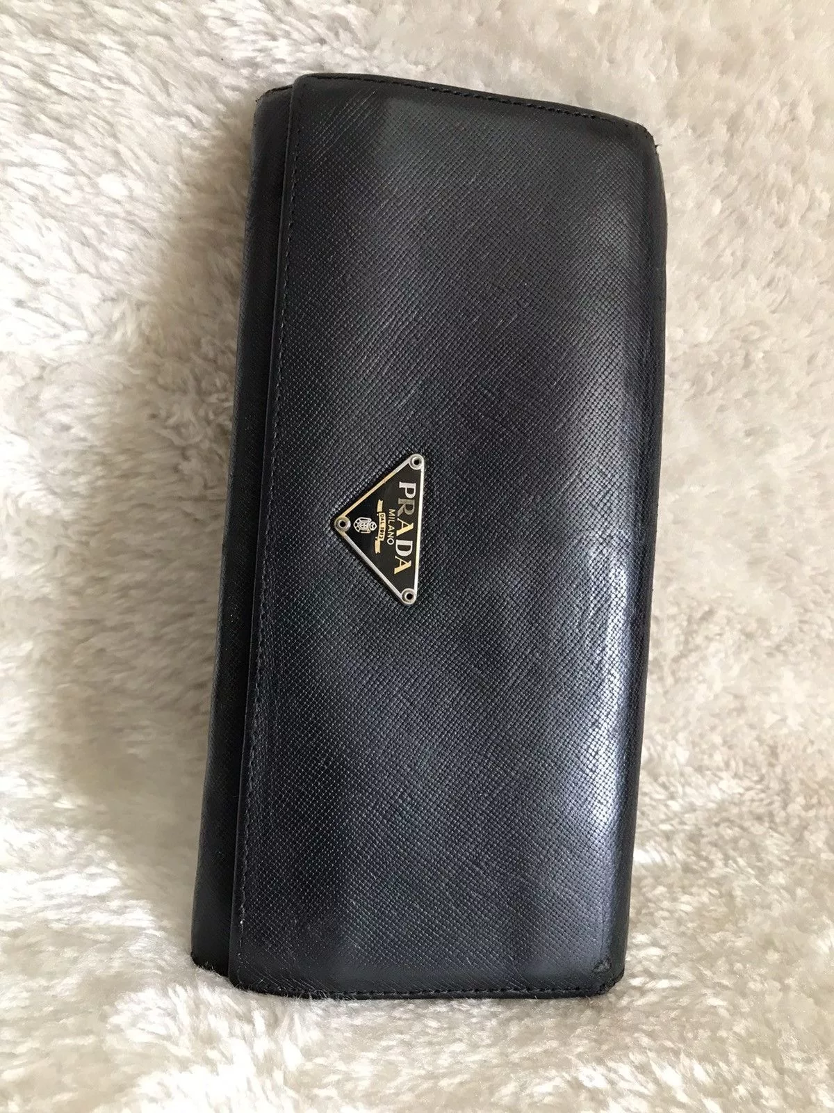 Prada Wallets Prada × Vintage PRADA Wallet Black Leather