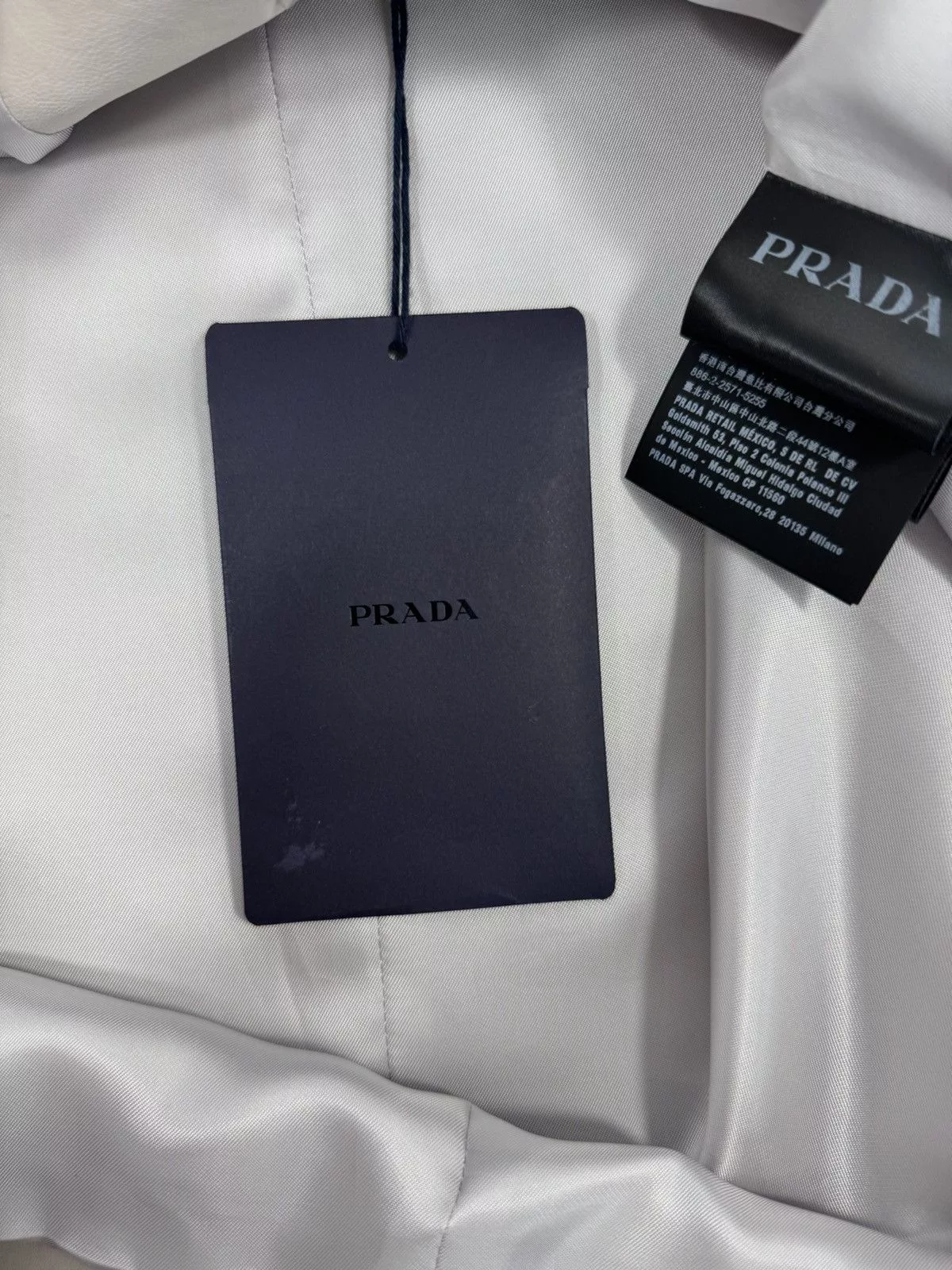 Prada Shirts Button Ups PRADA CAMICIA LEATHER SHIRT White