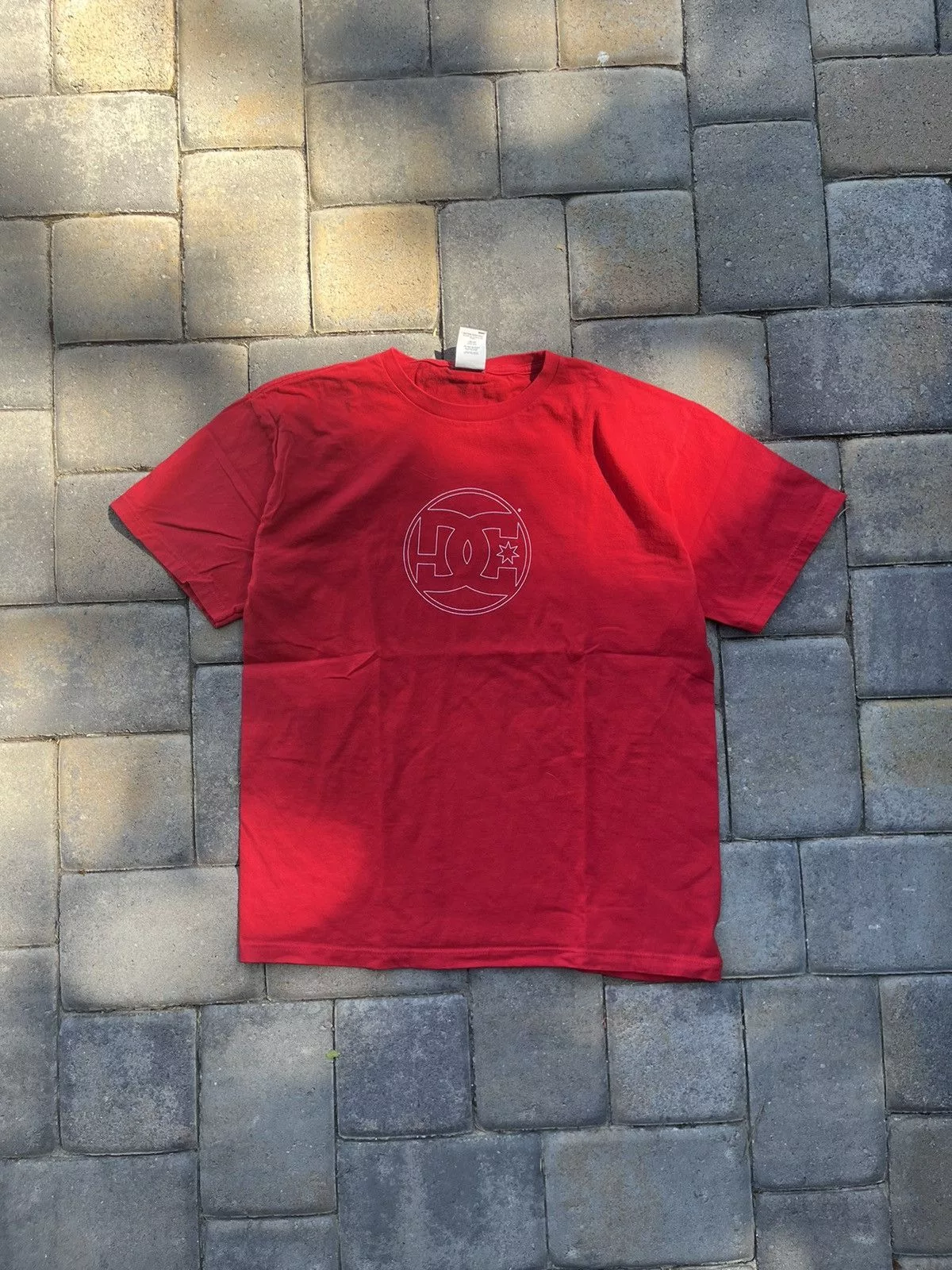 DC Short Sleeve T Shirts DC × Vintage Vintage 90s y2k DC Skater Tee Red Streetwear