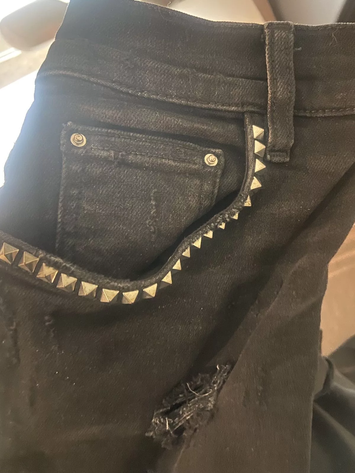 Amiri Denim Amiri Animal Leopard Jeans Black