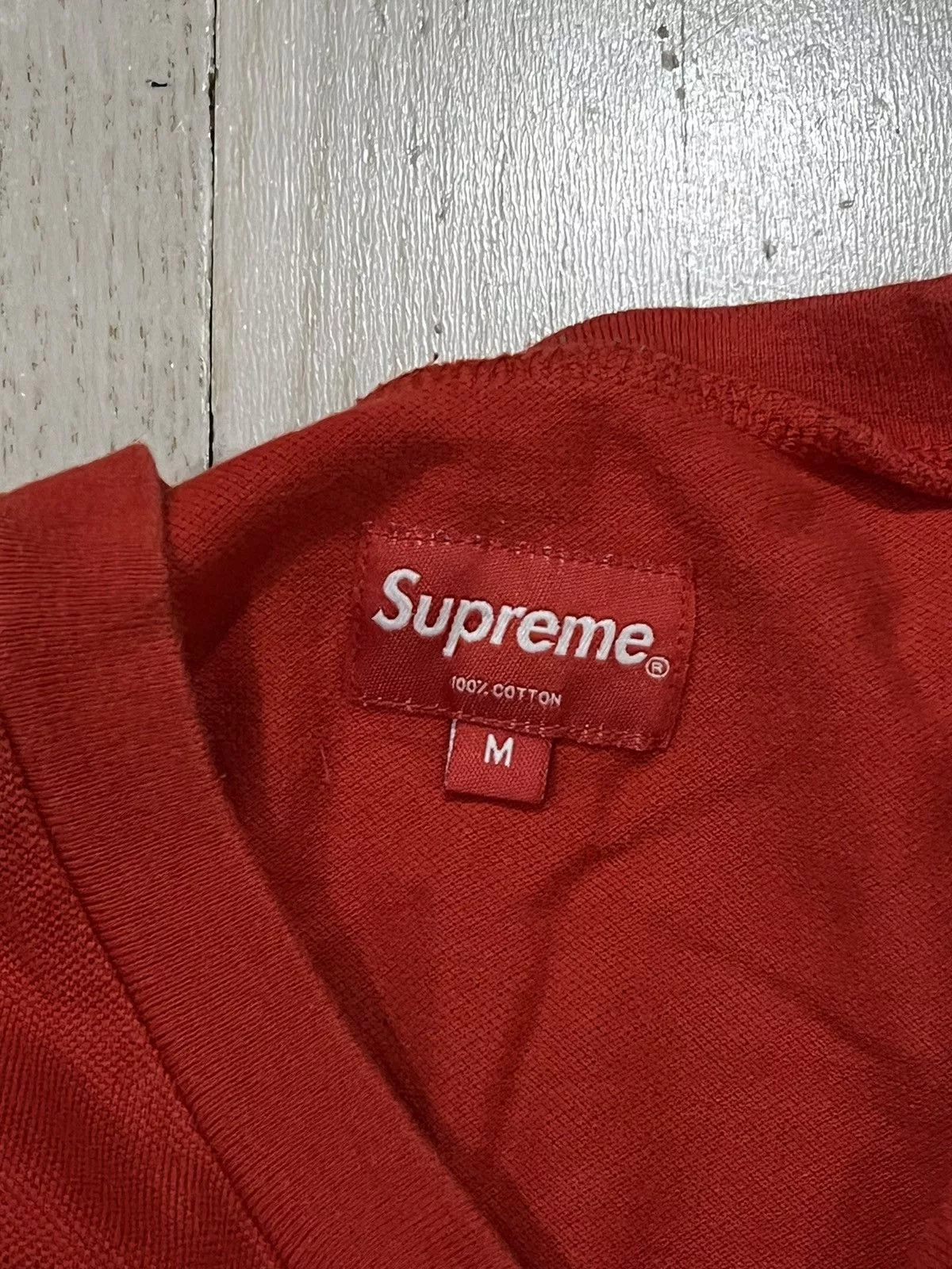 Supreme Short Sleeve T Shirts Basic Red Supreme Tee