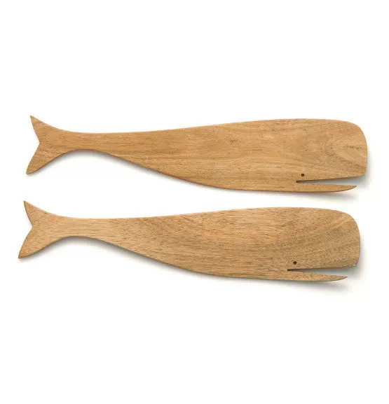 Acacia Whale Salad Server