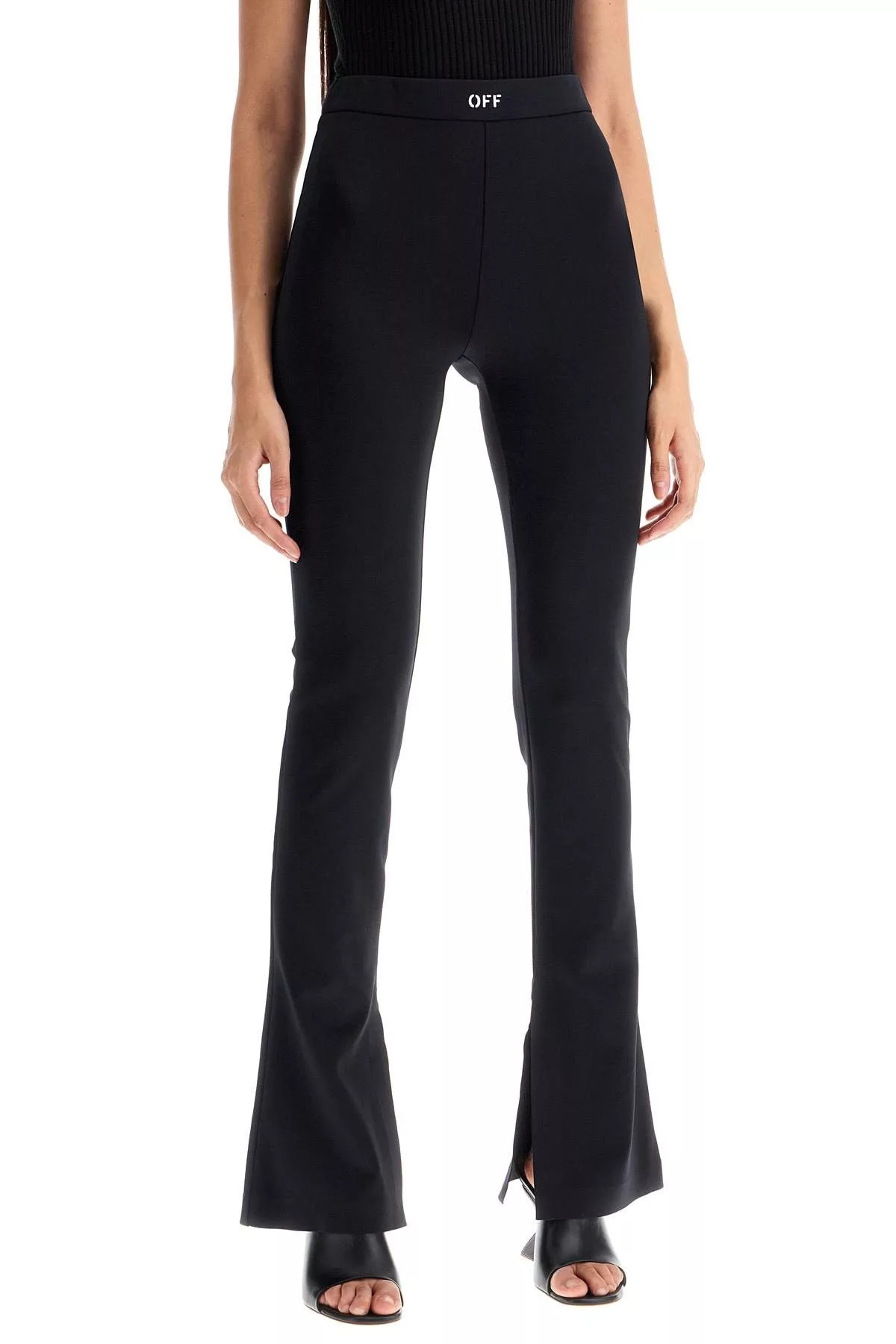 Off-White Leggings OFF-WHITE Flared Leggings With Gray