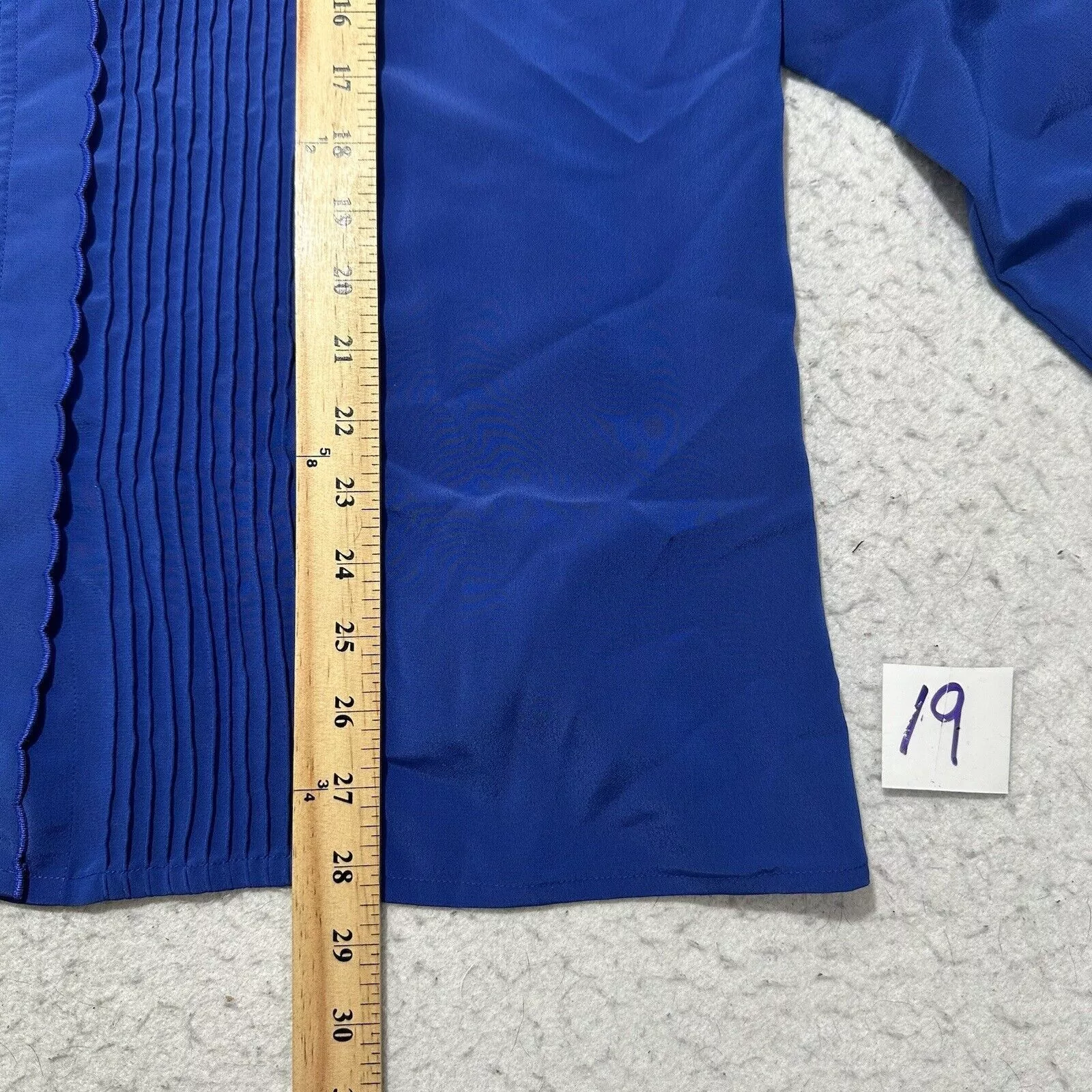 Other Blouses Other Liz Baker 18W Lightweight Button Down Blouse Royal Blue