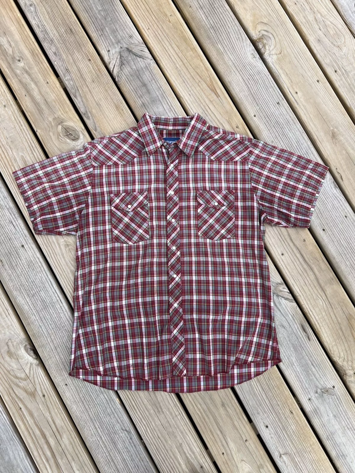 Vintage Polos Vintage × Wrangler Vintage Wrangler Western Pearl Snap Shirt Multi Streetwear