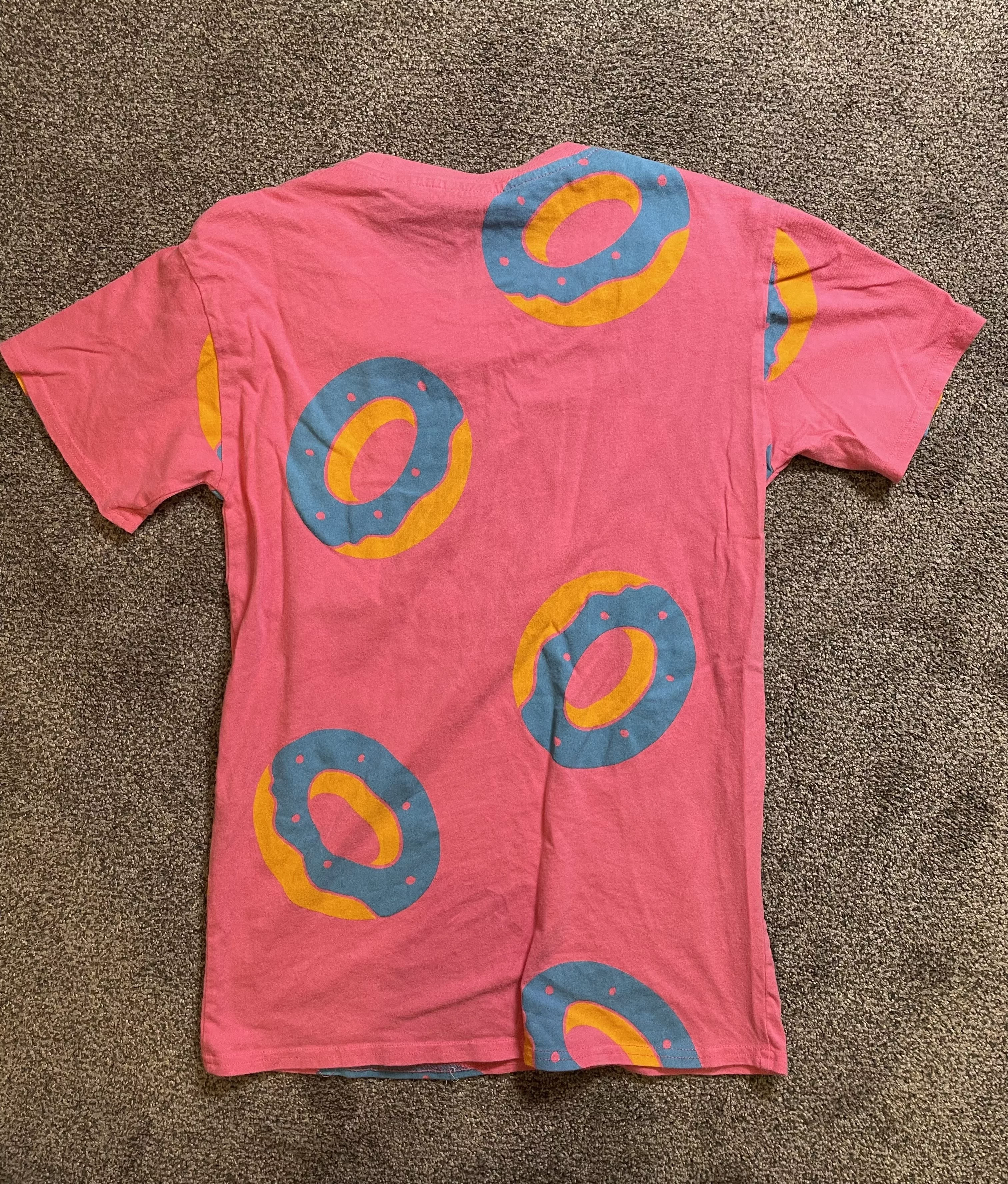 Odd Future Short Sleeve T Shirts Odd Future All Over Donut Shirt Blue