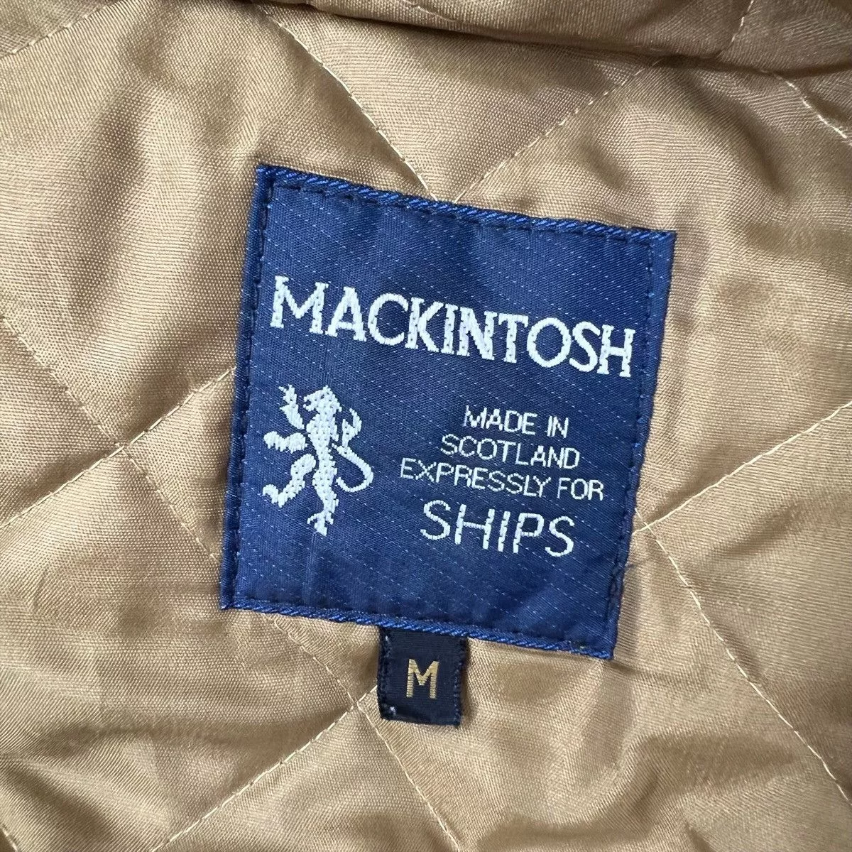 Mackintosh Light Jackets Scottish Designer MACKINTOSH SCOTLAND Made For Ships Quilted Brown